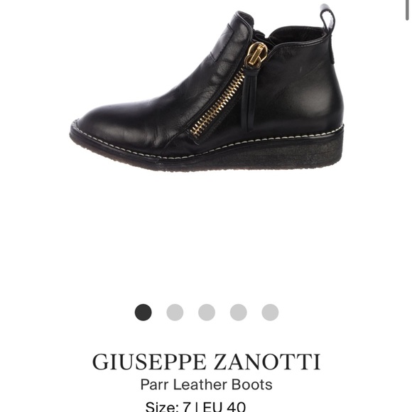 Giuseppe Zanotti Parr Leather Boots SZ 40 - Picture 7 of 7